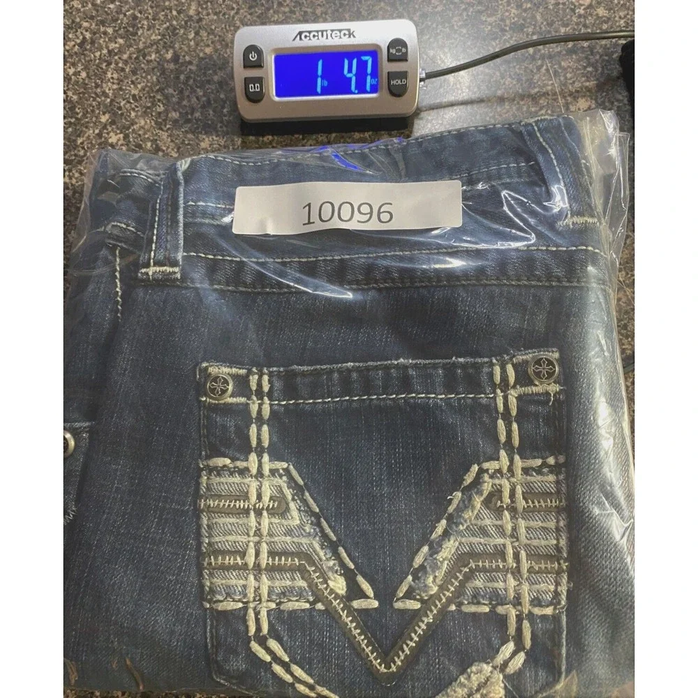 Affliction Jeans Men's Blue Premium Cooper Distressed Denim  Size 33x26